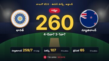 ఈడెన్ పార్క్ నాలుగో టీ20లో భారత్ లక్ష్యం 260
